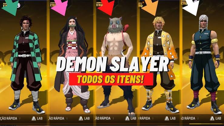 Free Fire y Demon Slayer: Una colaboración épica que une el mundo de los videojuegos y el anime